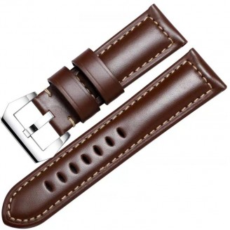 Leather Strap Thick Cowhide Brown